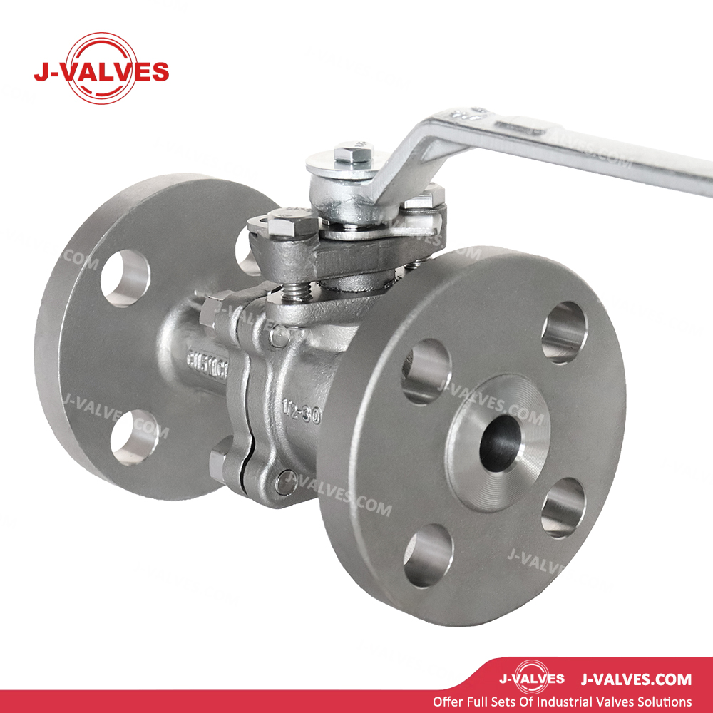 0.5"300LB 2 Piece Cast Steel Floating Ball Valve