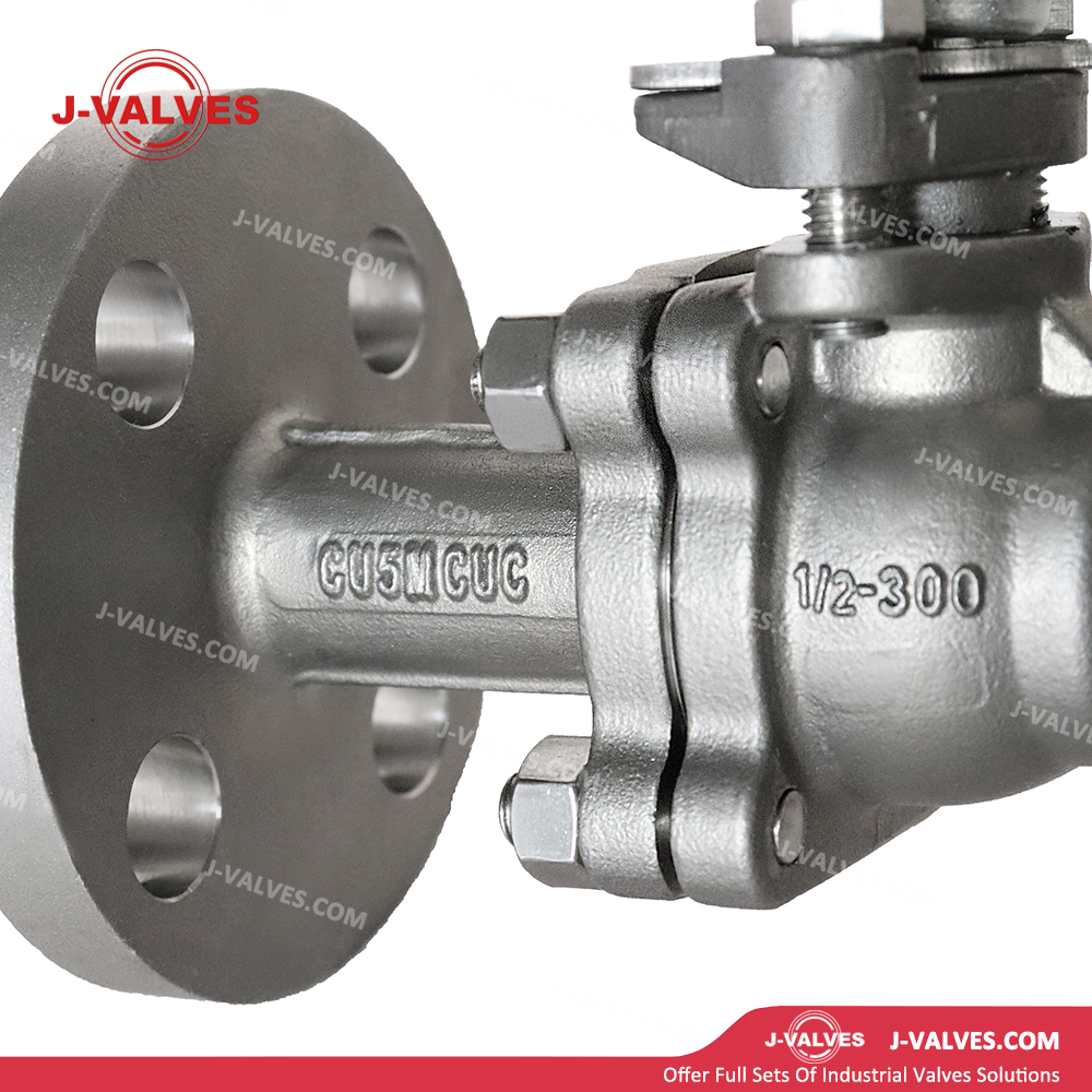 0.5"300LB 2 Piece Cast Steel Floating Ball Valve