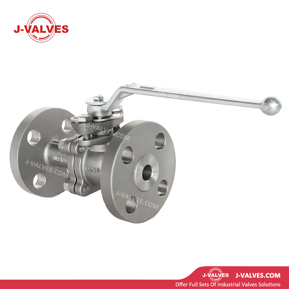 0.5"300LB 2 Piece Cast Steel Floating Ball Valve