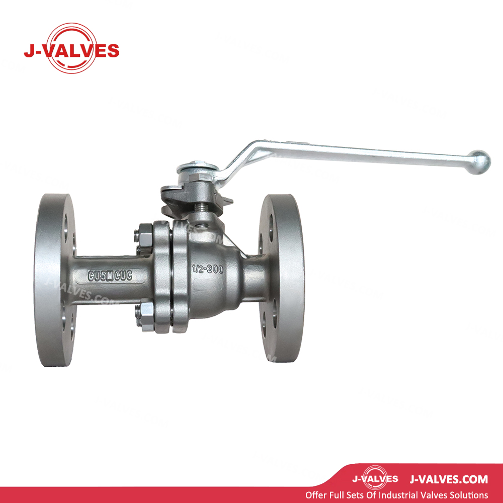 0.5"300LB 2 Piece Cast Steel Floating Ball Valve